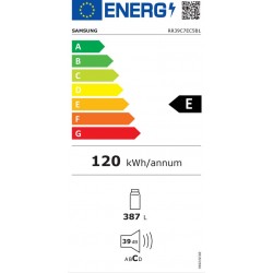 Samsung RR39C7EC5B1, 387 l, No Frost system, SN-ST, 39 dB, E, Grafiet