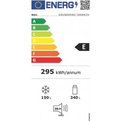 BEKO B3RCNE564HDG Koel-vries combinatie -E