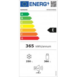 Samsung RF65DG9H0EB1, Vrijstaand, Frans deur, Zwart, Touch, LED, Op de deur