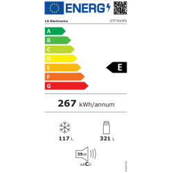 LG GTF 7043PS Koelcombinatie E