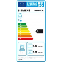 Siemens HB337A0S0 iQ500 - Inbouw oven - Zwart RVS