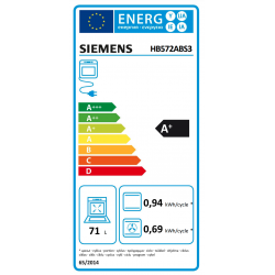 SIEMENS HB572ABS3 IQ300 multifunctionele oven - 60cm