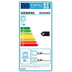 SIEMENS HB534ABR3 IQ300 multifunctionele oven - 60cm