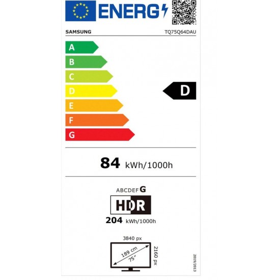 Smart TV Samsung TQ75Q64D 4K Ultra HD 75" HDR QLED