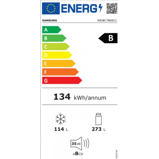 Samsung RB38C7B6B12/EF koel-vriescombinatiekleur Cotta Beige