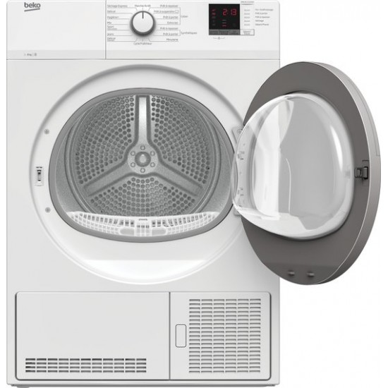 Beko DBBU8112GA0WS wasdroger Vrijstaand Voorbelading 8 kg B Wit