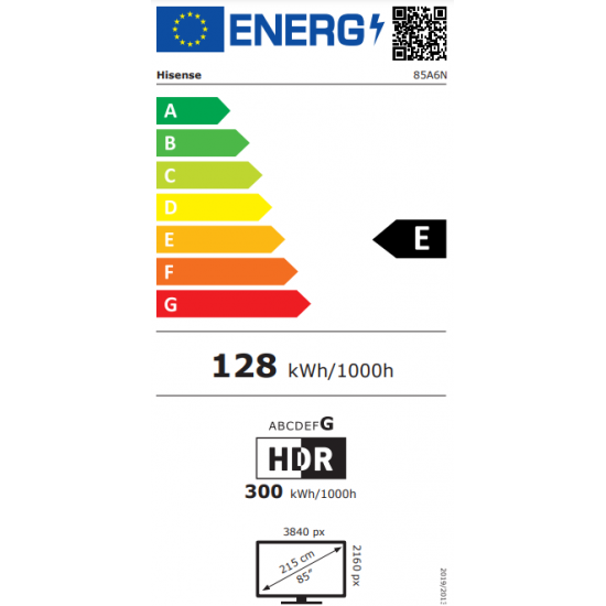 Hisense 85A6N 4K UHD TV