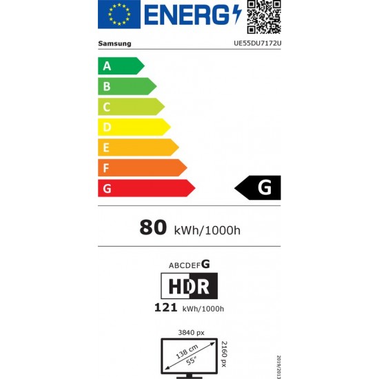 Samsung UE55DU7172 - 55 inch - 4K LED - 2024