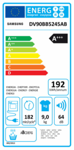 Samsung Bespoke Warmtepompdroger 5000 serie - DV90BB5245ABS2 - Afbeelding 6