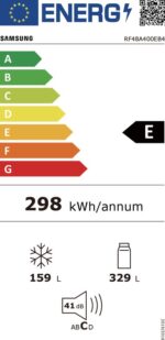 Samsung RF48A400EB4, Vrijstaand, Frans deur, Antraciet, LED, Touch - Afbeelding 3