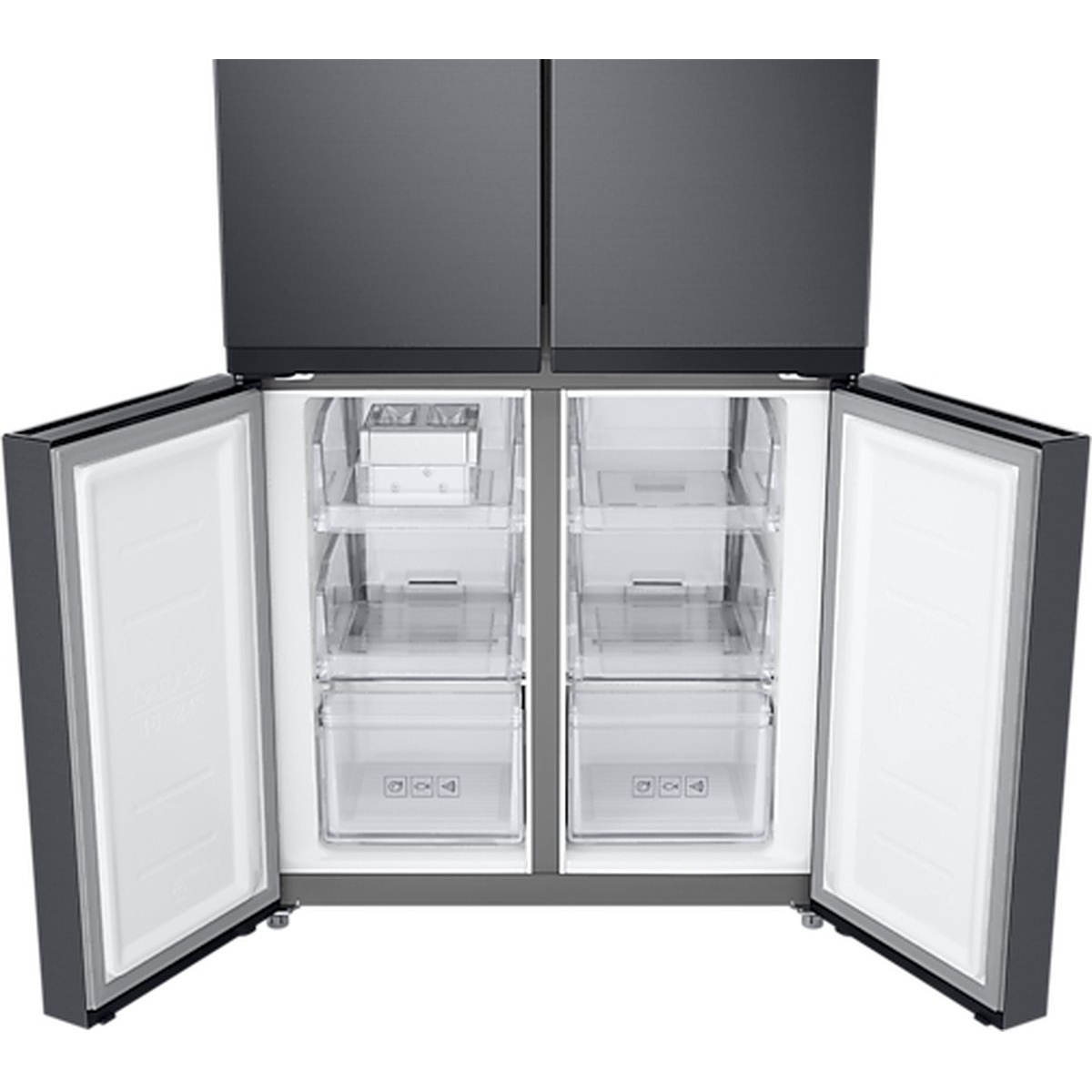 RF48A400EB43.jpg samsung rf48a400eb4, vrijstaand, frans deur, antraciet, led, touch - afbeelding 4