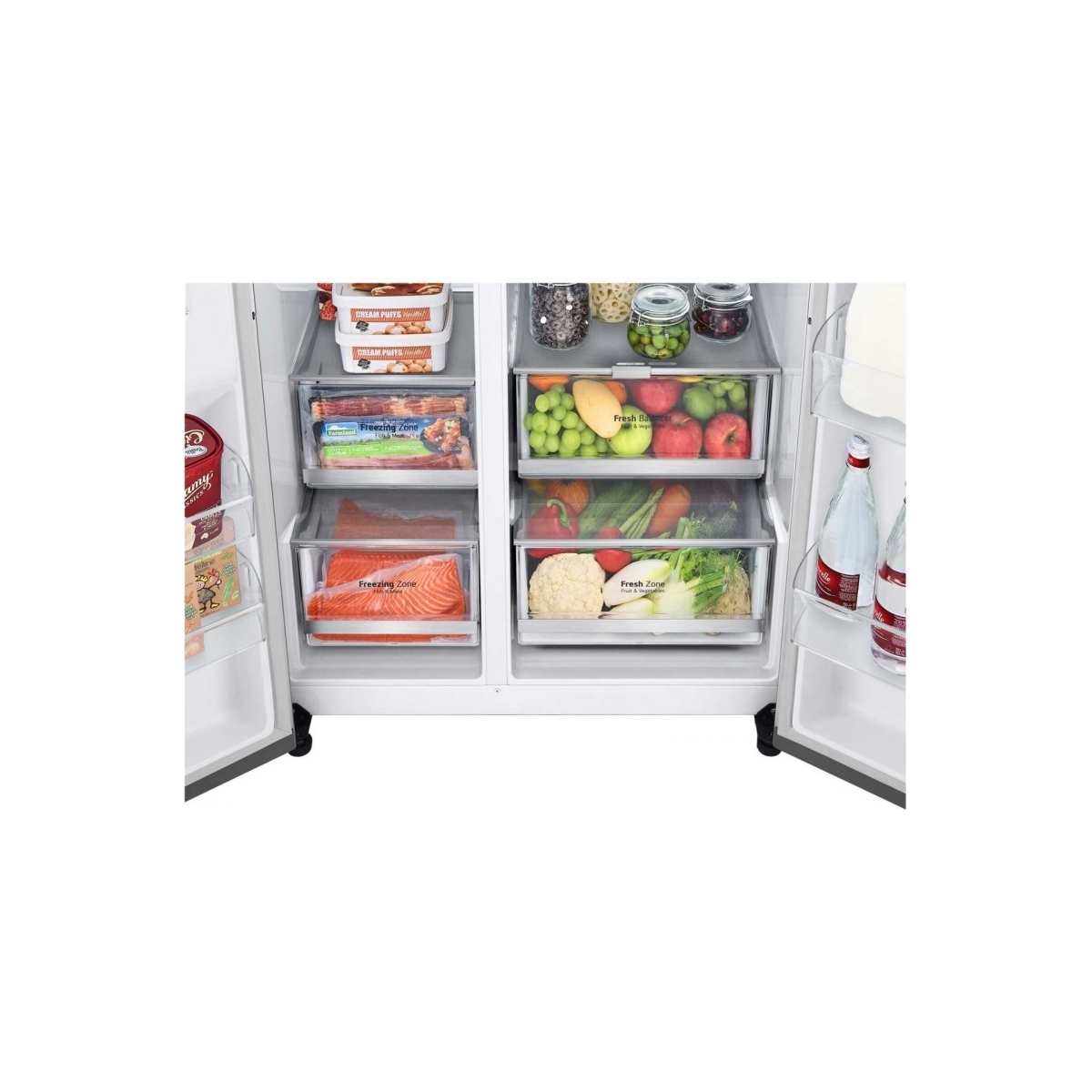 GSGV80PYLD12-1000x1000w lg gsgv80pyld - 635 liter - energie b amerikaanse dubbeldeur met donker transparante glas - afbeelding 14