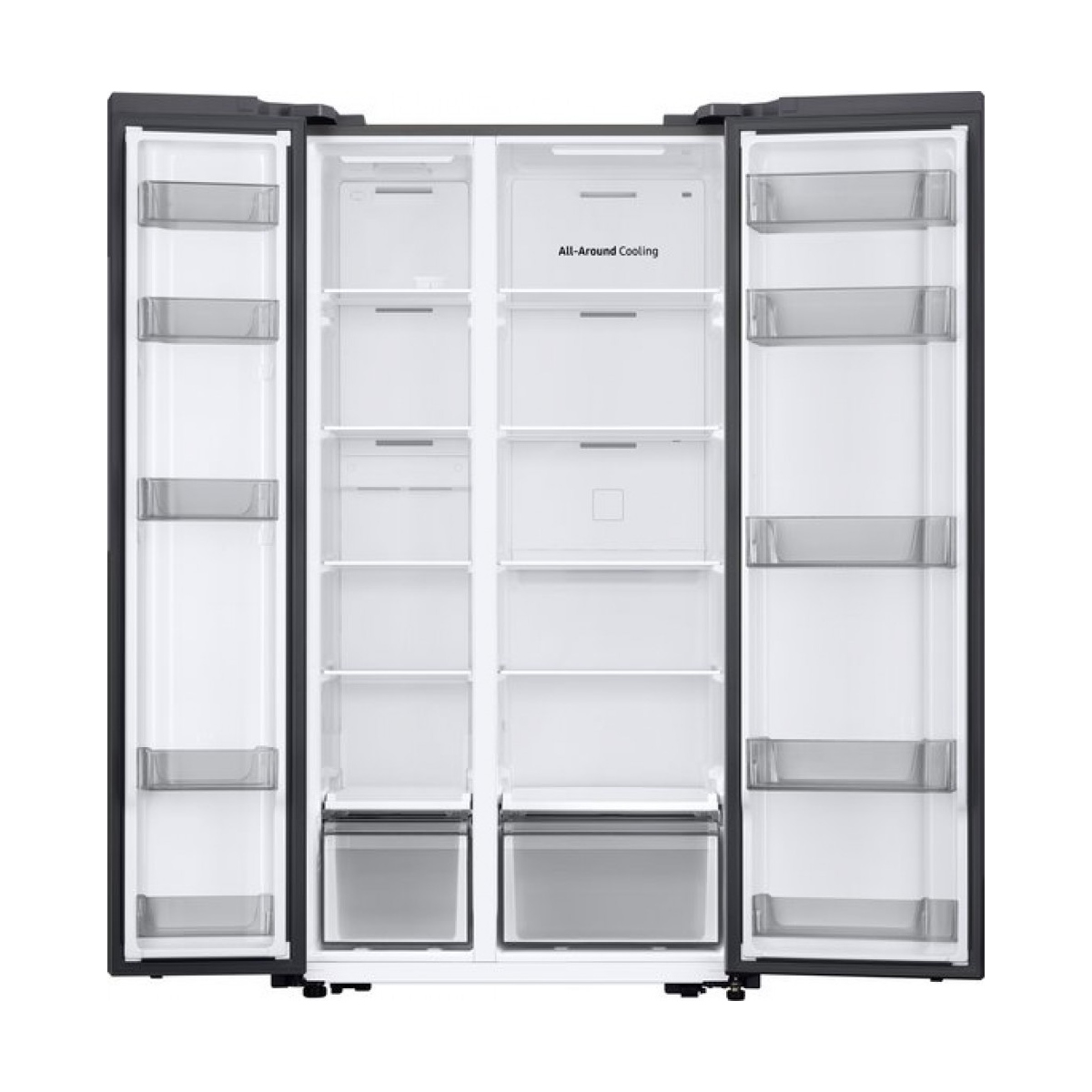 samsung rs57dg400em9 - amerikaanse koelkast - spacemax - all around cooling - zilver - afbeelding 3