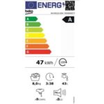 Beko b300 WUV82221BW wasmachine Voorbelading 8 kg 1200 RPM Wit FRANS TALIG - Afbeelding 2