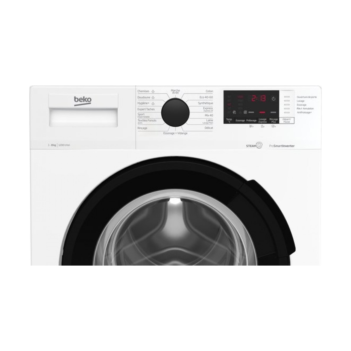 WUV82221BW3-1000x1000w beko b300 wuv82221bw wasmachine voorbelading 8 kg 1200 rpm wit frans talig - afbeelding 4