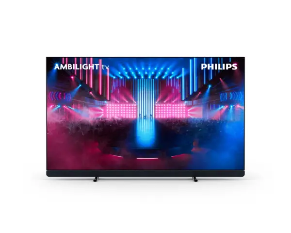 Image 77 inch UHD OLED ANDROID 12 Google TV 120hz Ambilight 4 P5 AI Intelligent Sound by B&W - 81W RMS 4 HDMI 2.3 VRR G-Sync compatible FreeSync P 2