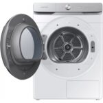 Samsung DV16DG8600BW, Vrijstaand, Voorbelading, Warmtepomp, Wit, Draaiknop, Links - Afbeelding 3