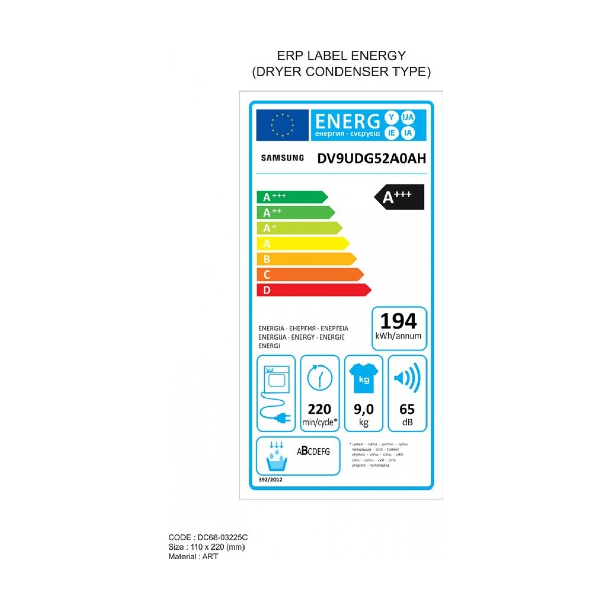 samsung dv9udg52a0ahen wasdroger - warmtepompdroger - 9kg - wit - nl/fr - afbeelding 2
