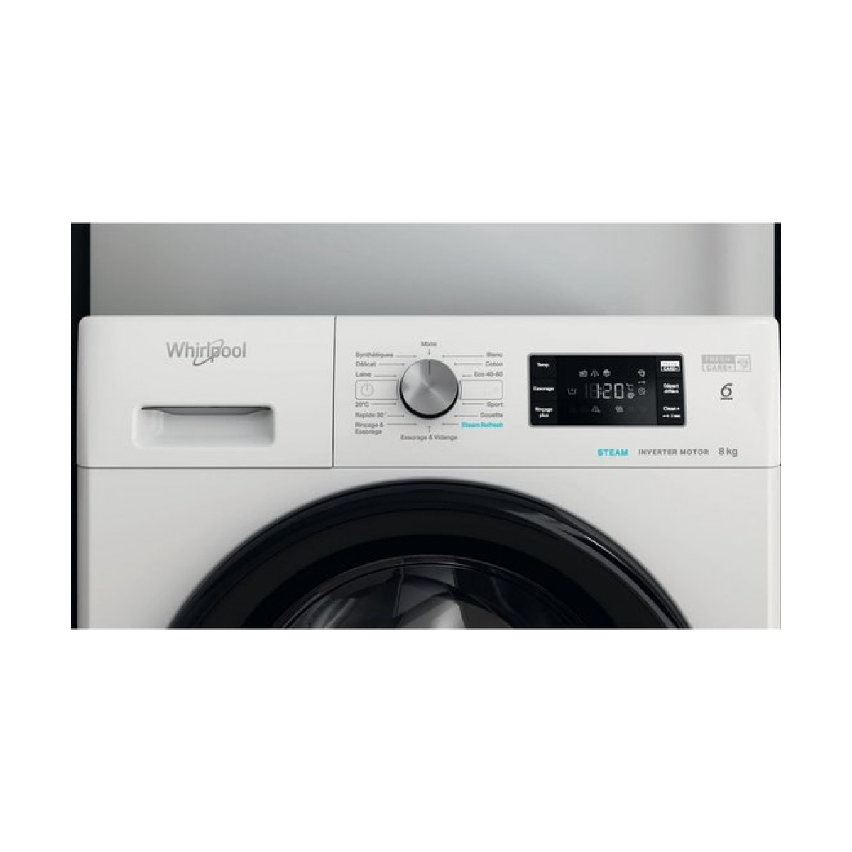 FFB 8648 BV FR3-1000x1000w whirlpool ffb 8648 bv fr wasmachine voorbelading 8 kg 1600 rpm wit - afbeelding 4