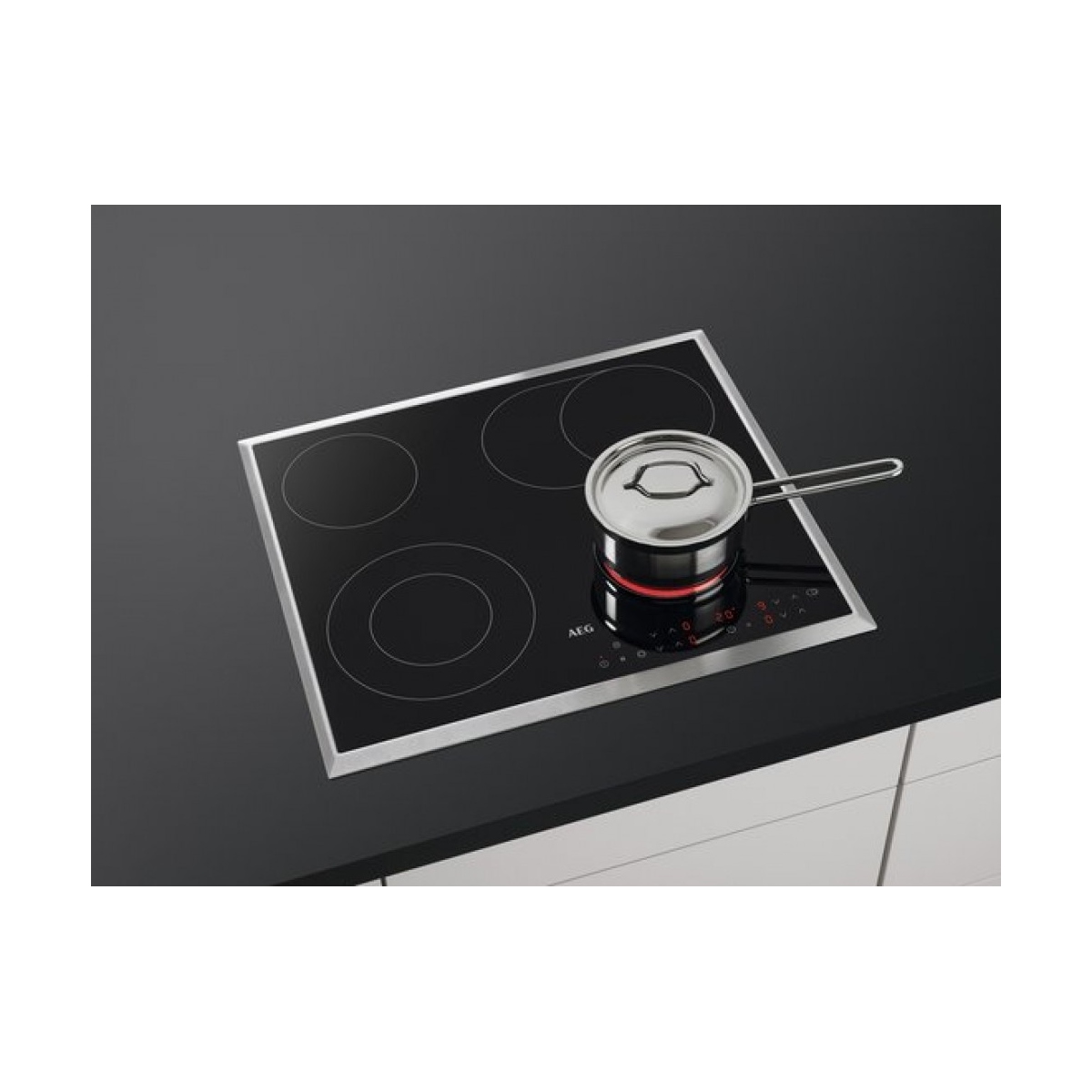 aeg hk634060xb 3000 serie - inbouw elektrische kookplaat - keramisch kookplaat - 60 cm - afbeelding 2