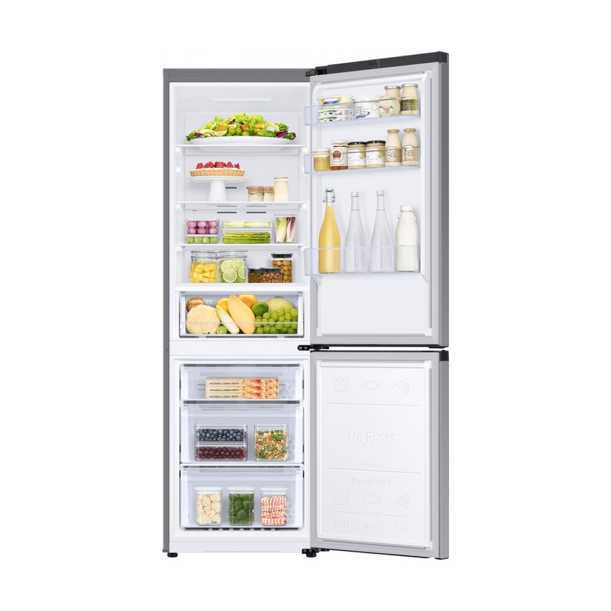 samsung rb34c670dsa - koel-vriescombinatie - zilver- met wi-fi - afbeelding 3