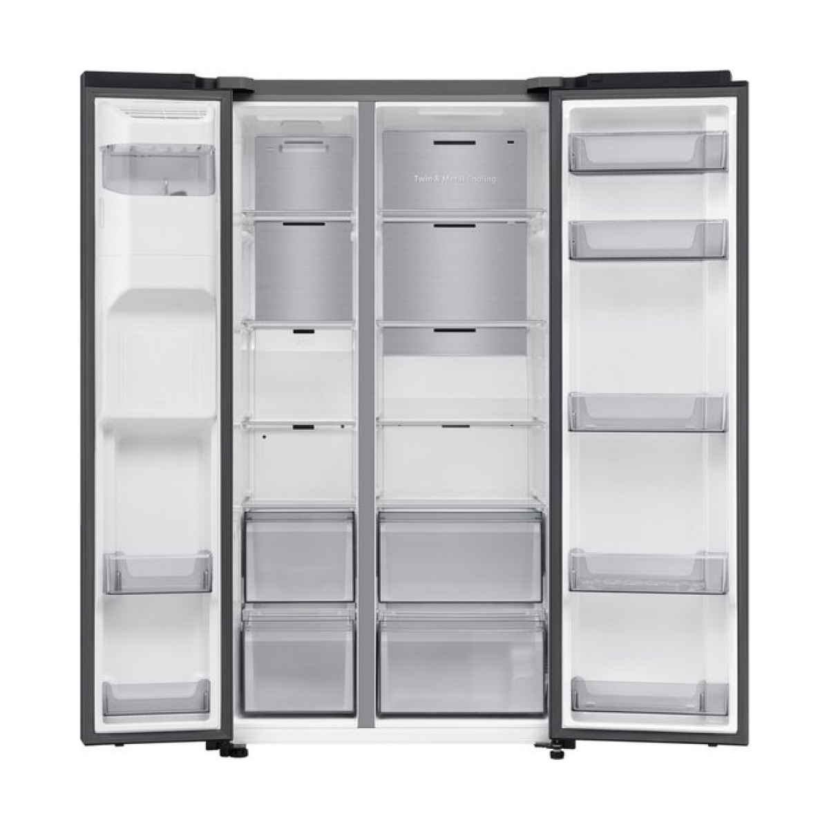 samsung rs70f66kcfef - amerikaanse koelkast - 7 serie - zwart inox - wifi - afbeelding 4