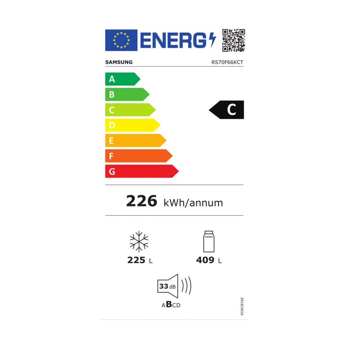 samsung amerikaanse koelkast rs70f66kctef 7-serie twin cooling plus - zilver - afbeelding 2