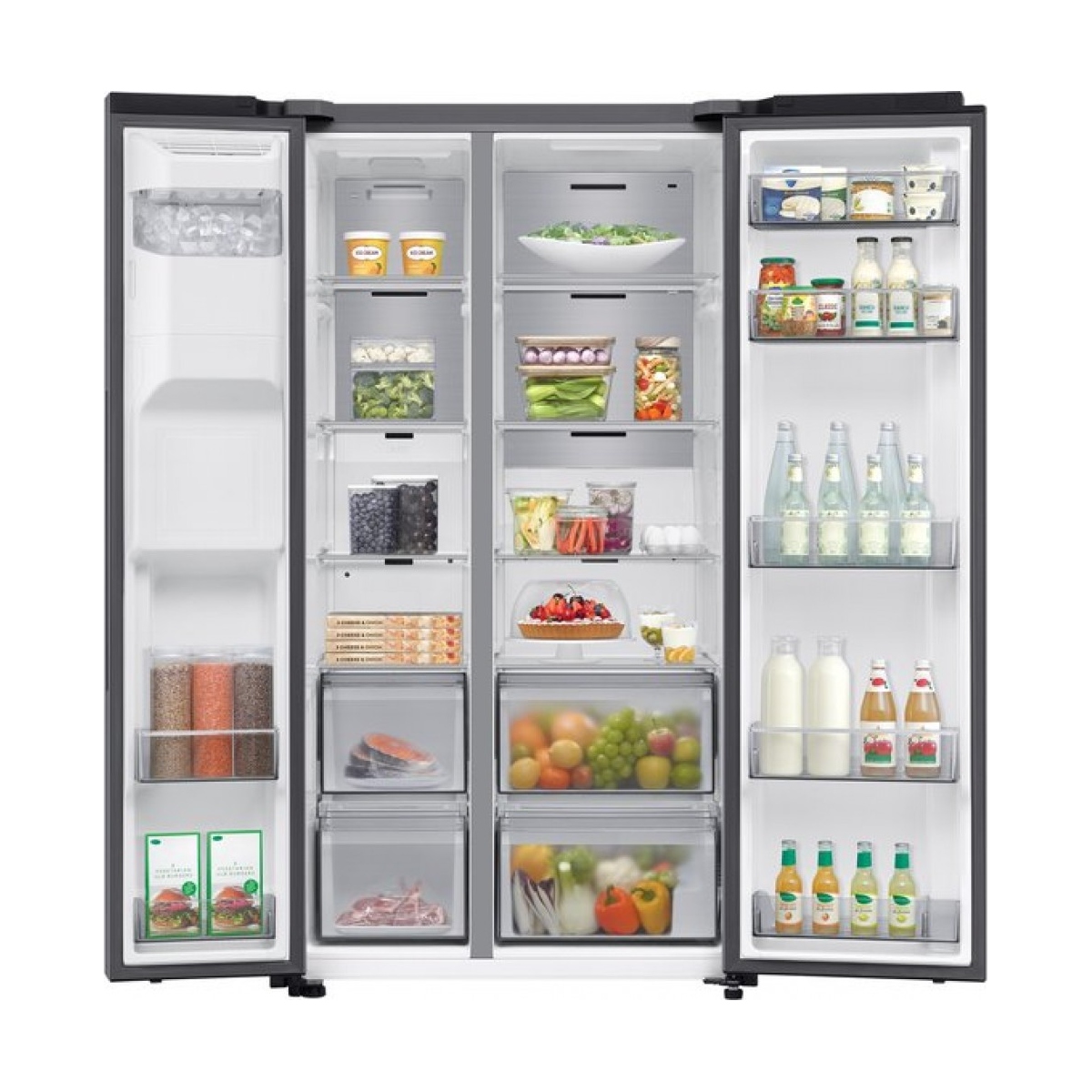 samsung amerikaanse koelkast rs70f66kctef 7-serie twin cooling plus - zilver - afbeelding 3