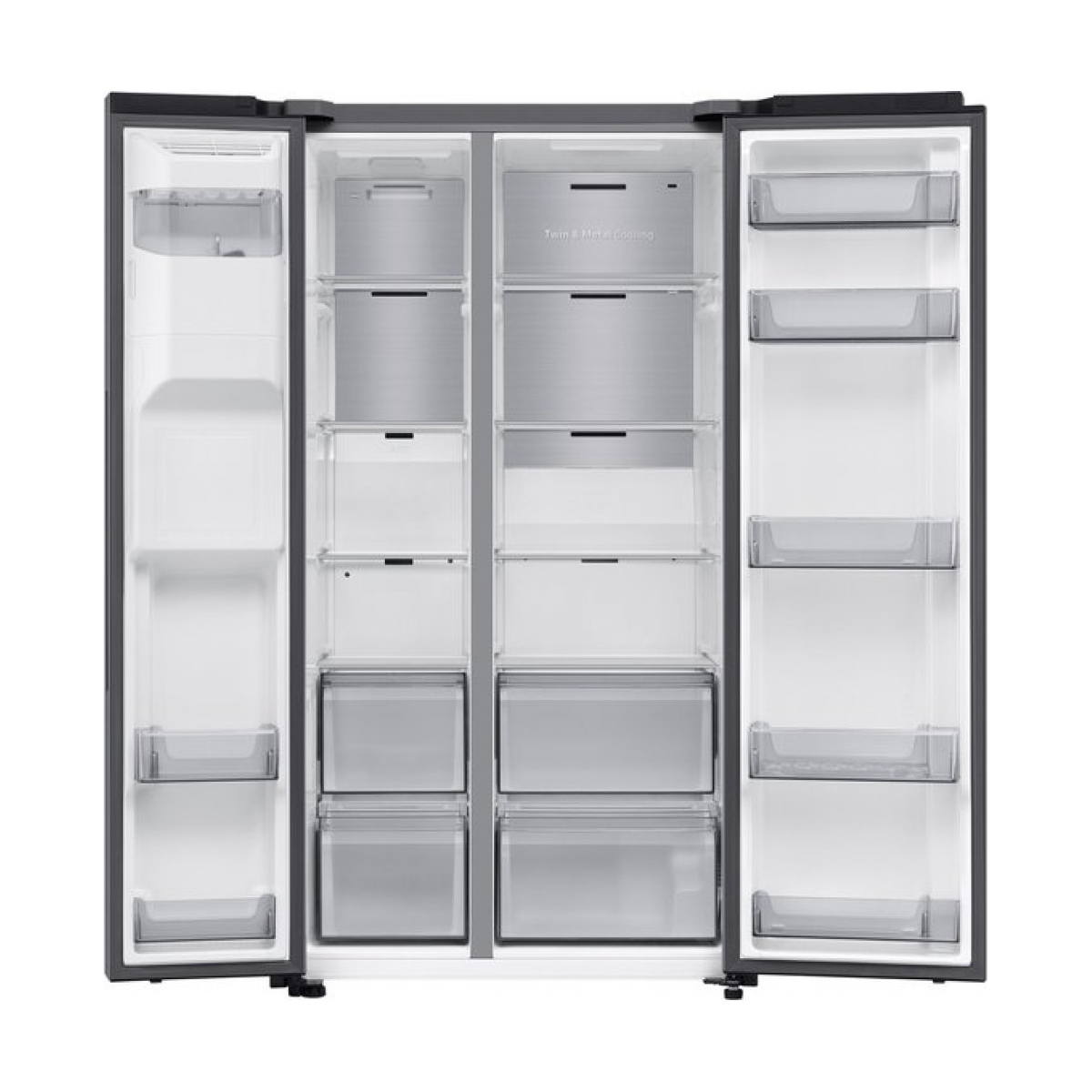 samsung amerikaanse koelkast rs70f66kctef 7-serie twin cooling plus - zilver - afbeelding 4