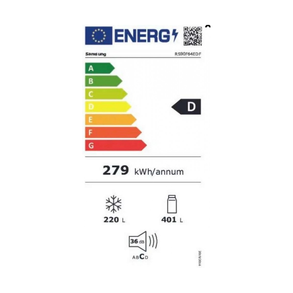 samsung series 9 rs90f64edf, vrijstaand, amerikaanse deur, zwart, 2 deur(en), premium black steel, 36/64 - afbeelding 2