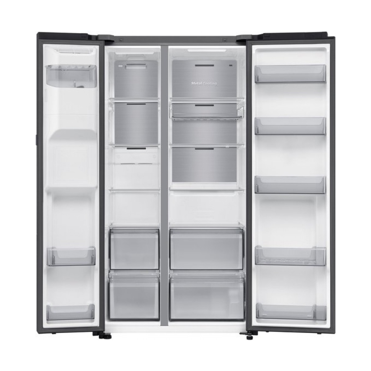 samsung series 9 rs90f64edf, vrijstaand, amerikaanse deur, zwart, 2 deur(en), premium black steel, 36/64 - afbeelding 4