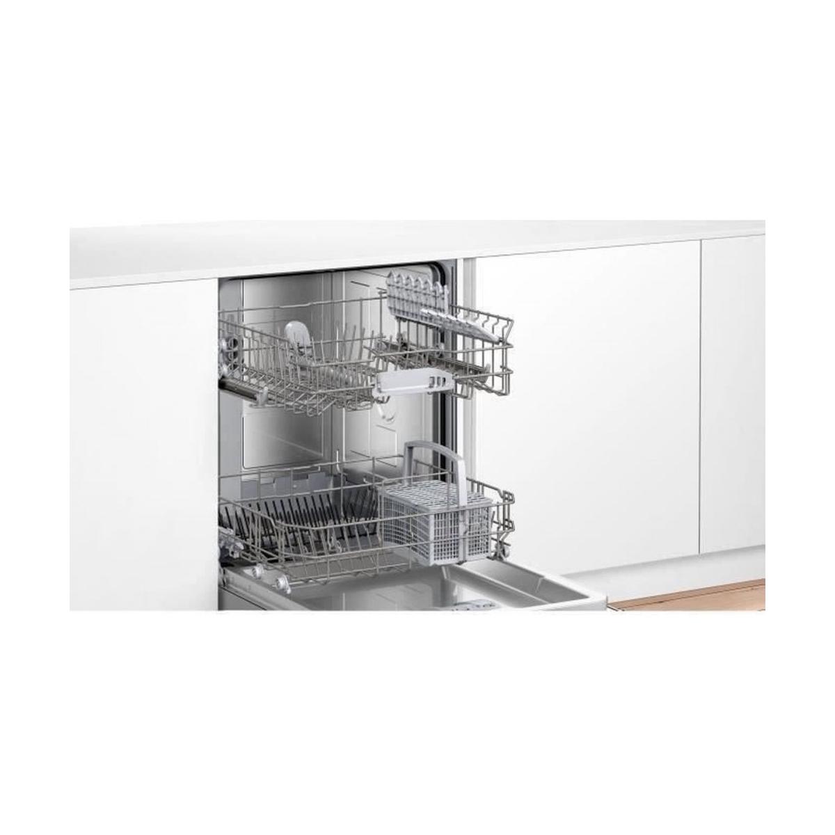 SBV26AX01F4-1000x1000w bosch sbv26ax01f ser2 volledig geïntegreerde vaatwasser - 12 couverts - inductie - l60cm - 48 db - wit - afbeelding 5