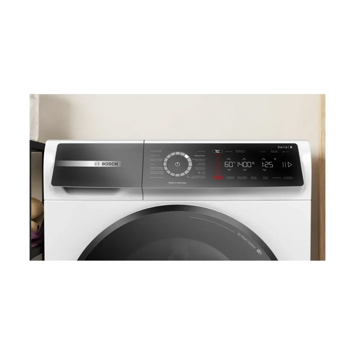 bosch wgb2440pfg - serie 8 wasmachine 9 kg 1400 rpm, wit - afbeelding 2