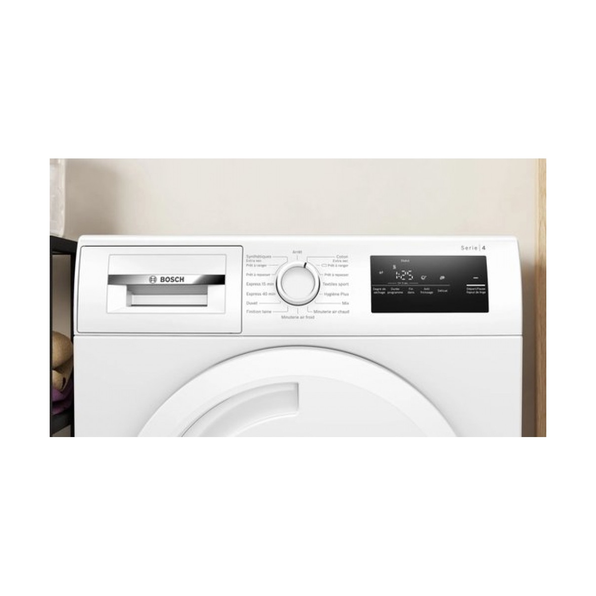 bosch wtn83209fr ser4 condensatie wasdroger - 8 kg - inductie - l60cm klasse b - wit - afbeelding 3