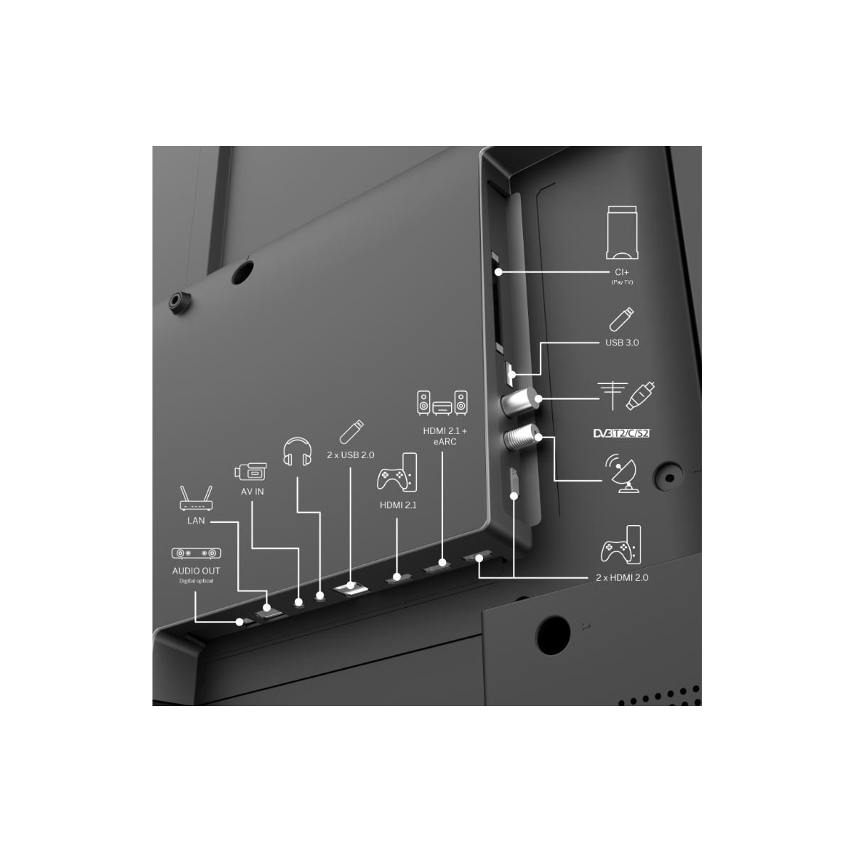 image thomson google tv 55-inch qled plus 2