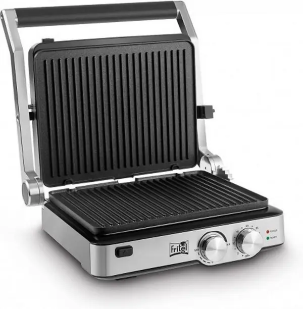 FRITEL GR2285 - Grill / Panini / BBQ in 1 - Grilloppervlak 29x23 cm - 180° openklapbaar - 2000W