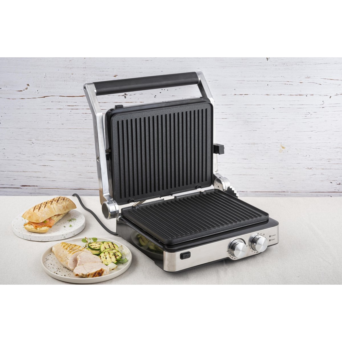 1200x798 (1) fritel gr2285 - grill / panini / bbq in 1 - grilloppervlak 29x23 cm - 180° openklapbaar - 2000w - afbeelding 5