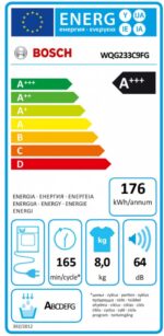 Bosch WQG233C9FG - Droogkast met warmtepomp - 8kg - Afbeelding 3