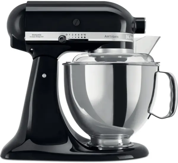 KitchenAid keukenmachine - Artisan - Keukenrobot met 7 accessoires - 300 W - 4,8 L - Zwart