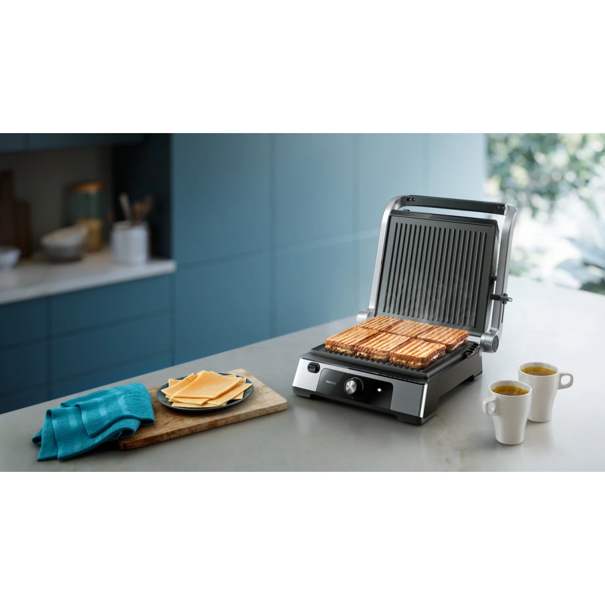 philips contactgrill uit de 5000-serie hd6301/90 - afbeelding 6
