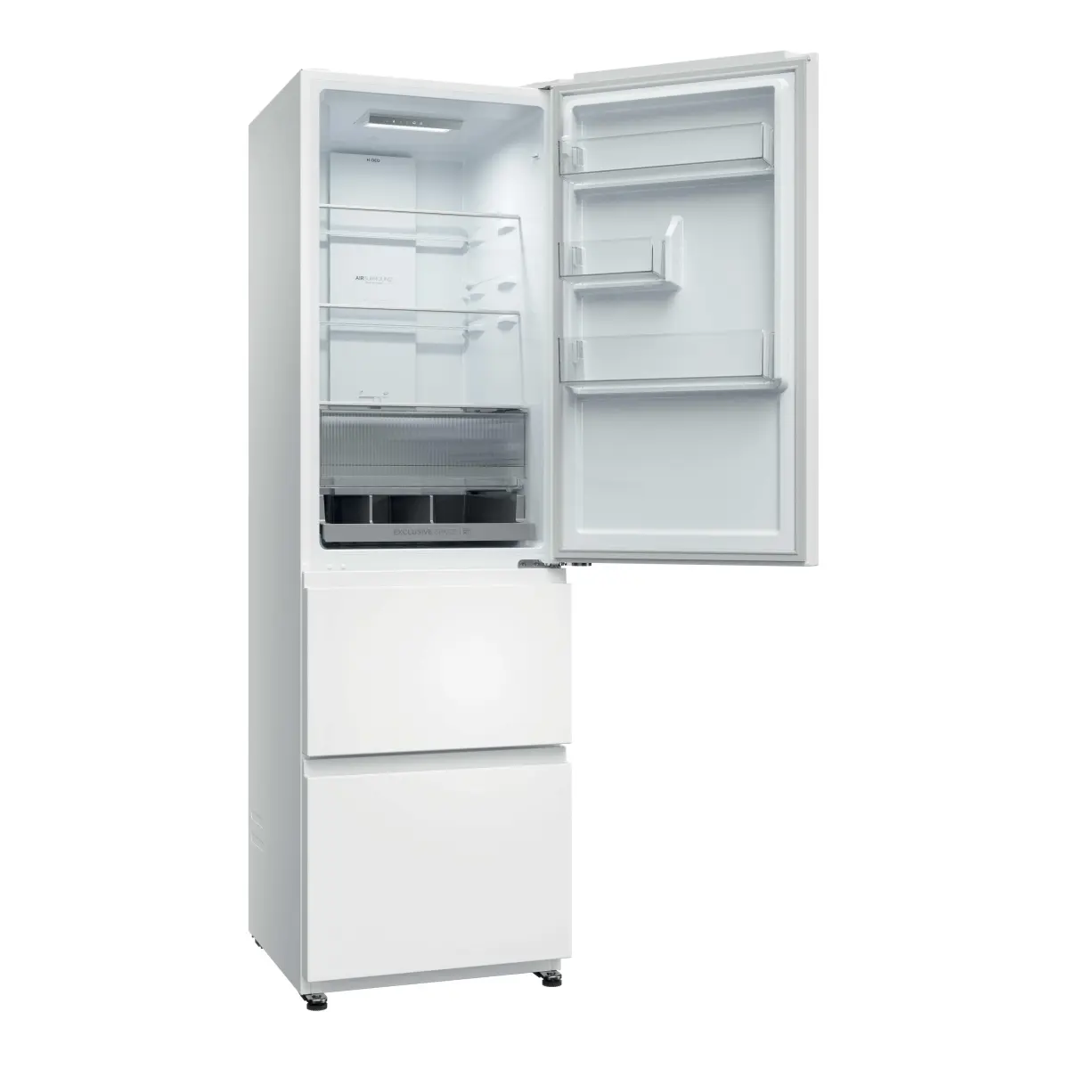 haier htr3518enmw koelkast vrijstaand wit 303l - afbeelding 4