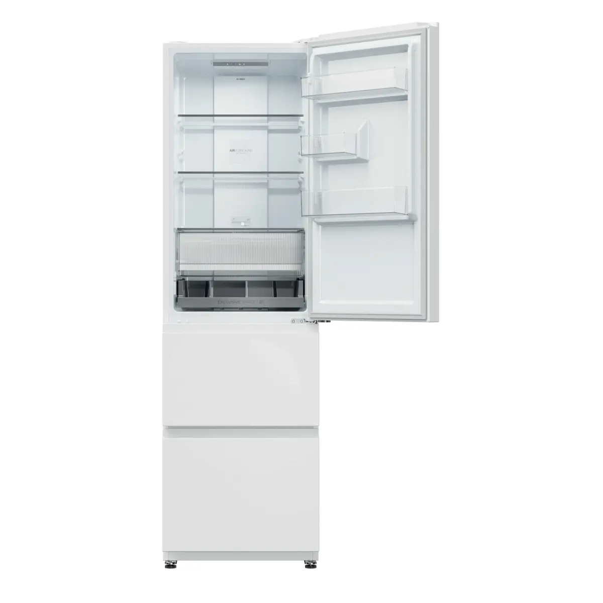 haier htr3518enmw koelkast vrijstaand wit 303l - afbeelding 8