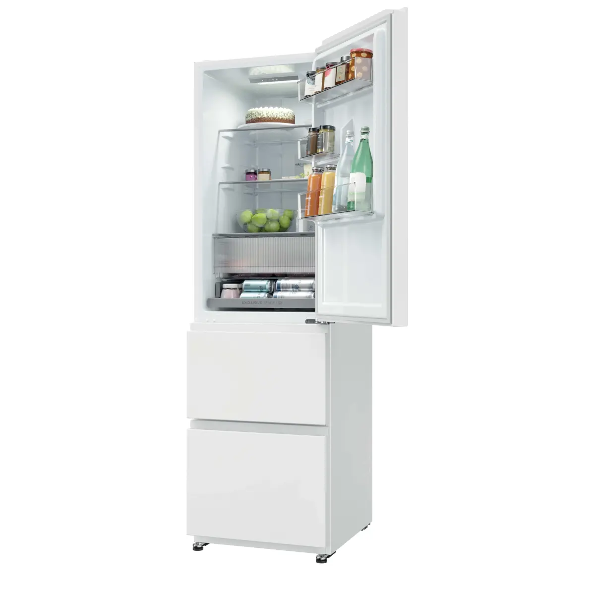 haier htr3518enmw koelkast vrijstaand wit 303l - afbeelding 9