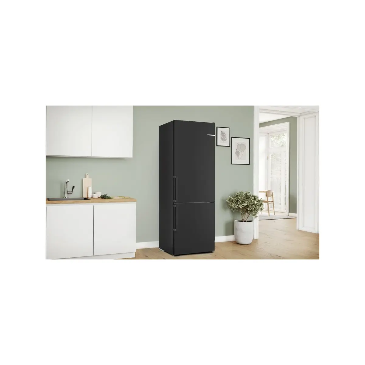 KGN49VXCT (2) bosch serie 4 kgn49vxct koel-vriescombinatie vrijstaand 440 l c roestvrijstaal - afbeelding 2