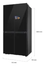 Samsung Series 9 RM90F67CEC amerikaanse koelkast Vrijstaand 654 l E Zwart - Afbeelding 5