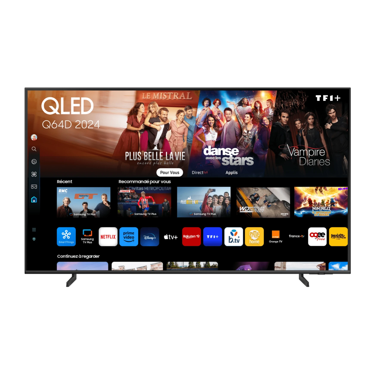 TQ75Q64DAUXXC (1) samsung q64d tq75q64dau 190,5 cm (75") 4k ultra hd smart tv wifi grijs - afbeelding 1