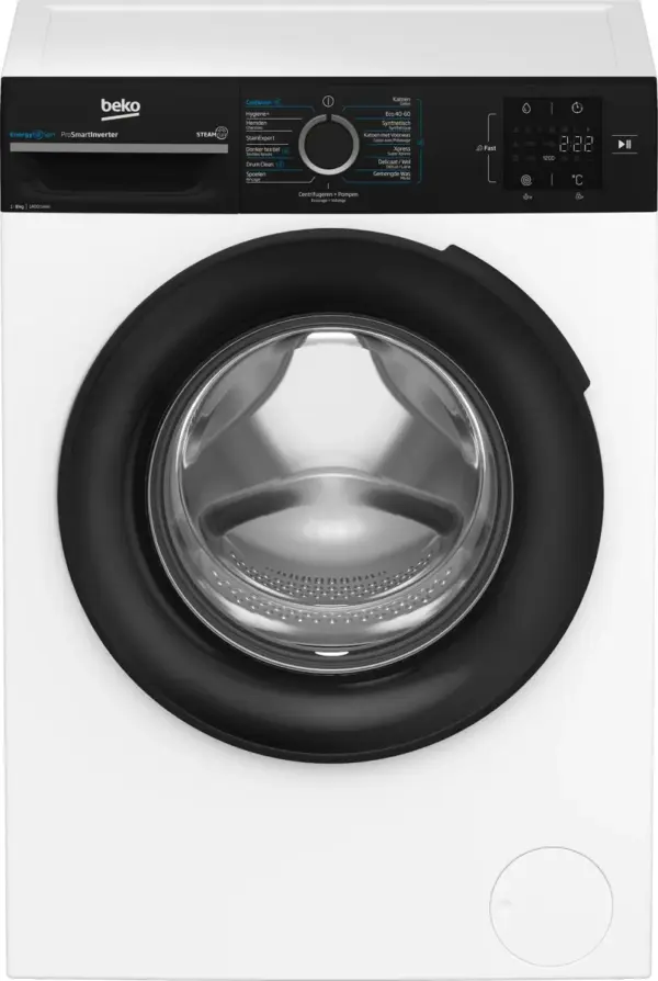 Beko b300 BM3WFT3841B wasmachine Voorbelading 8 kg 1400 RPM Wit - Main Image
