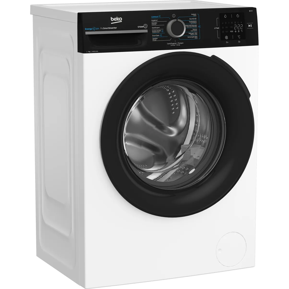 Beko b300 BM3WFU3741B wasmachine Voorbelading 7 kg 1400 RPM Wit - Image 3 beko b300 bm3wfu3741b wasmachine voorbelading 7 kg 1400 rpm wit - image 3