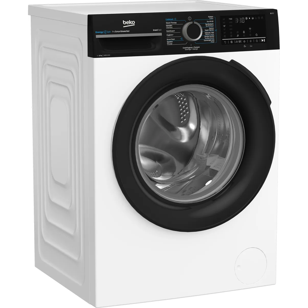Beko b300 BM3WFU41041B wasmachine Voorbelading 10 kg 1400 RPM Zwart, Wit - Image 3 beko b300 bm3wfu41041b wasmachine voorbelading 10 kg 1400 rpm zwart, wit - image 3