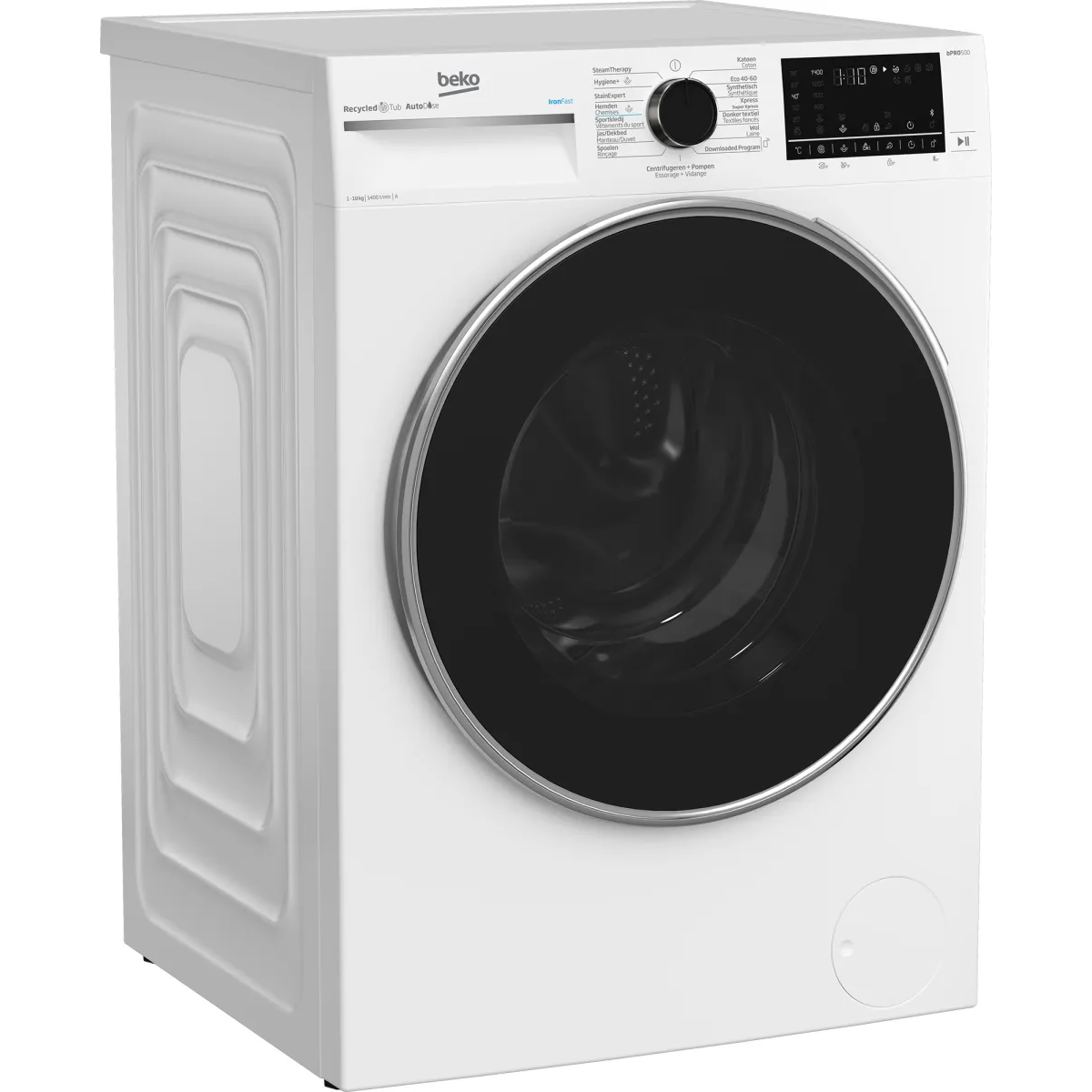 Beko B5WT5104106W wasmachine Voorbelading 10 kg 1400 RPM Wit - Image 3 beko b5wt5104106w wasmachine voorbelading 10 kg 1400 rpm wit - image 3